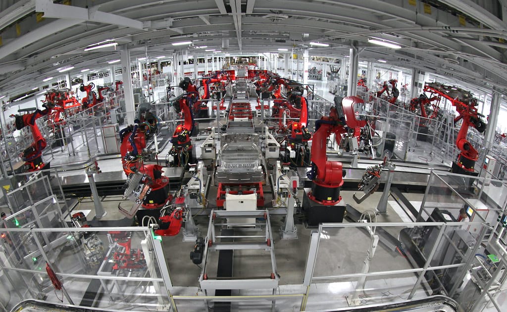 Automotive assembly line robots
